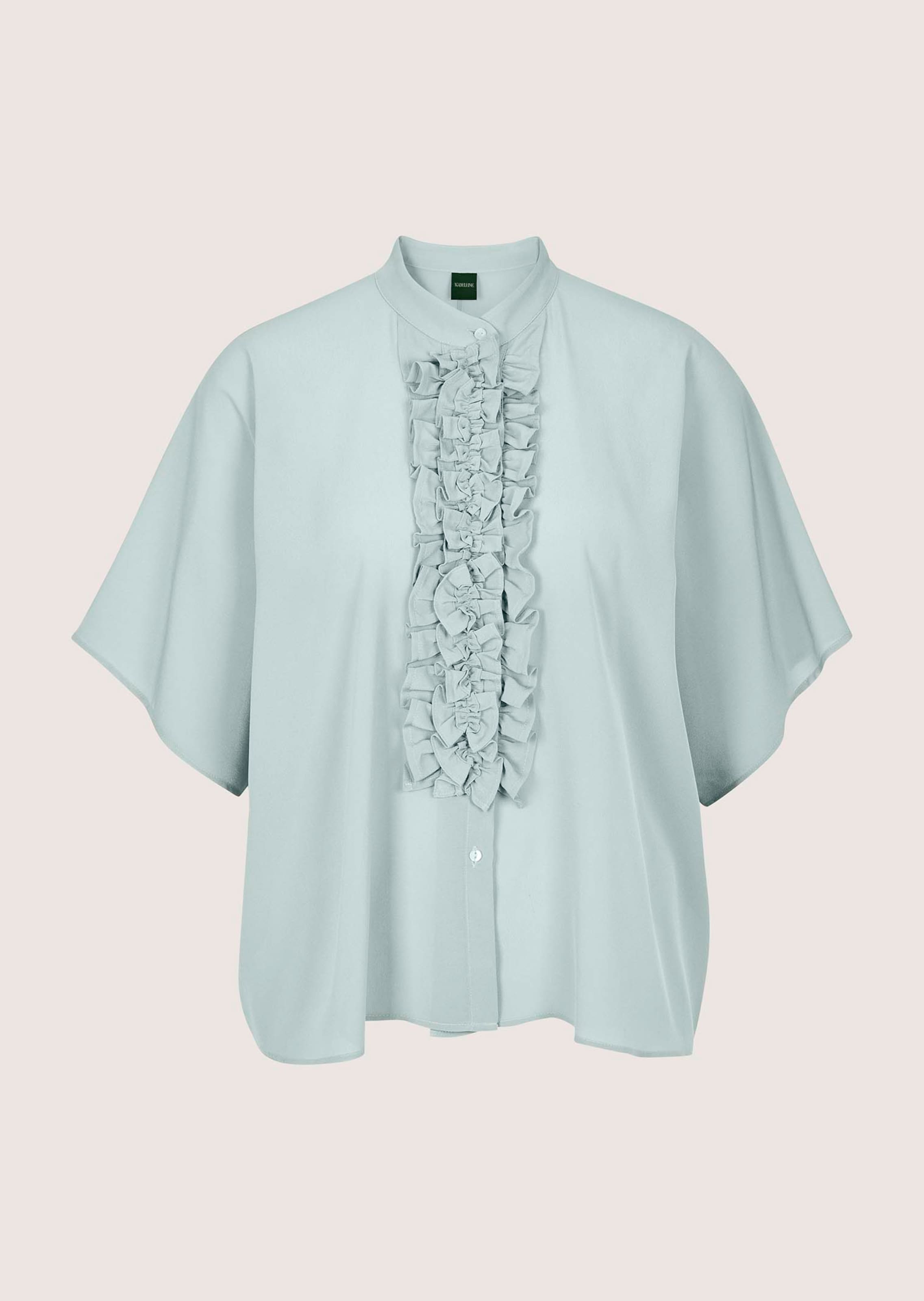 Blouse à volants style kimono