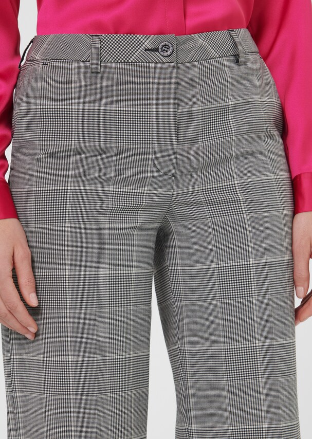 Classic-elegant glencheck trousers 4