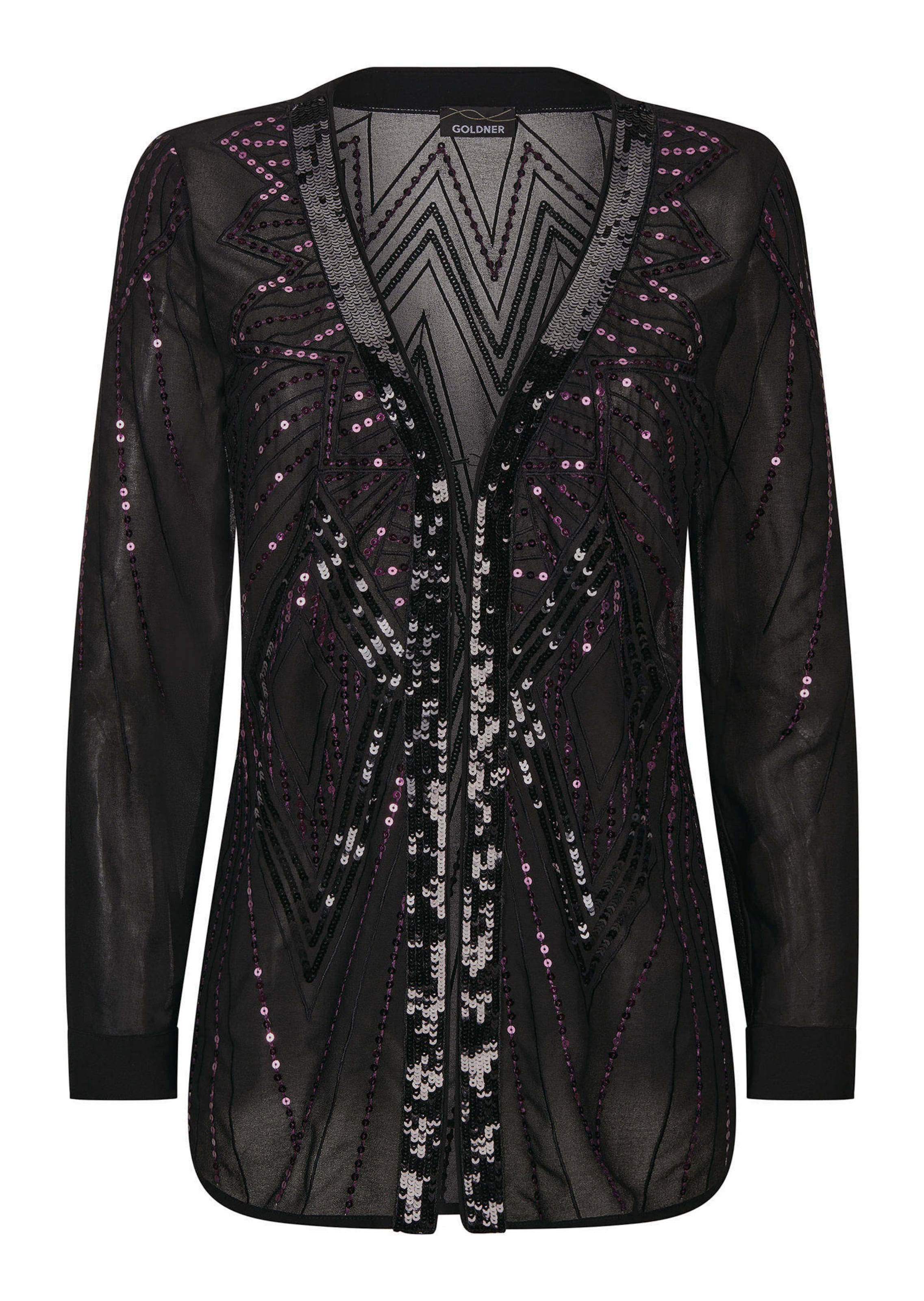 Chiffon-Jäckchen mit Pailletten