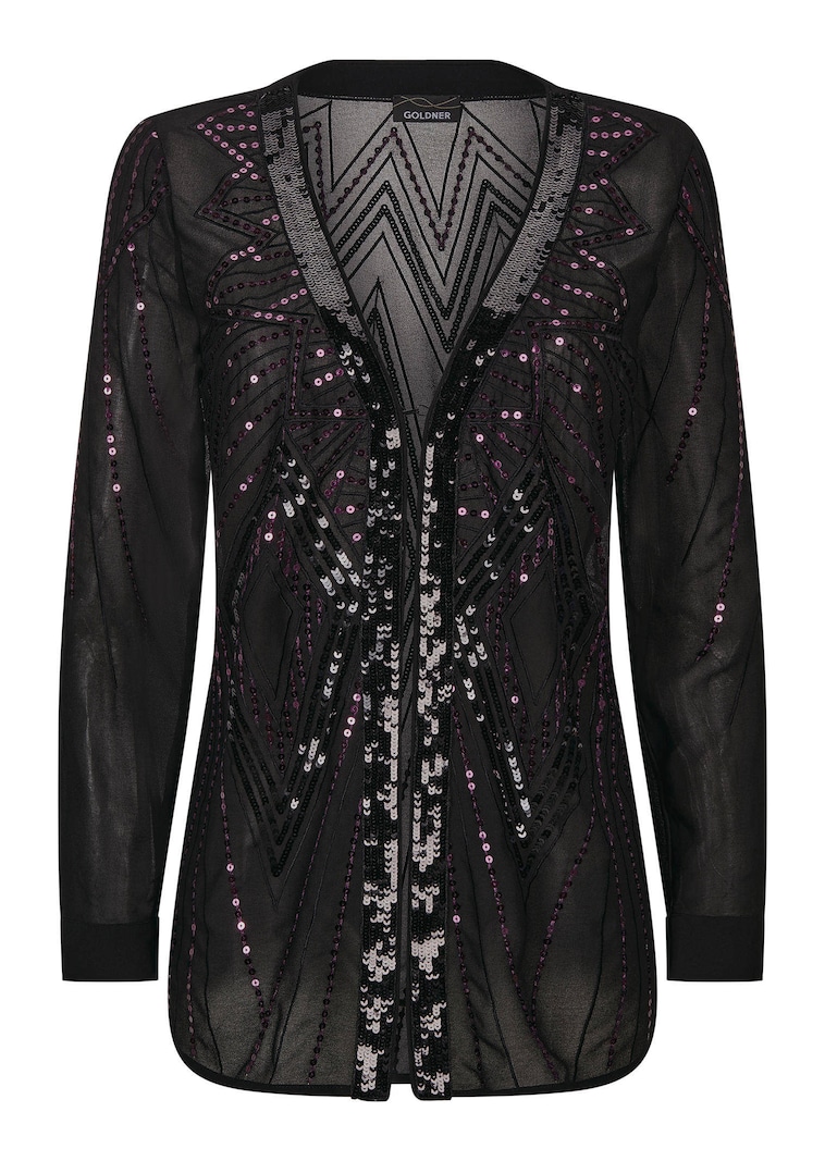 Jasje van chiffon met pailletten