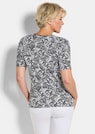 Jersey-Shirt mit Schwarz-Weiß-Print thumbnail 3