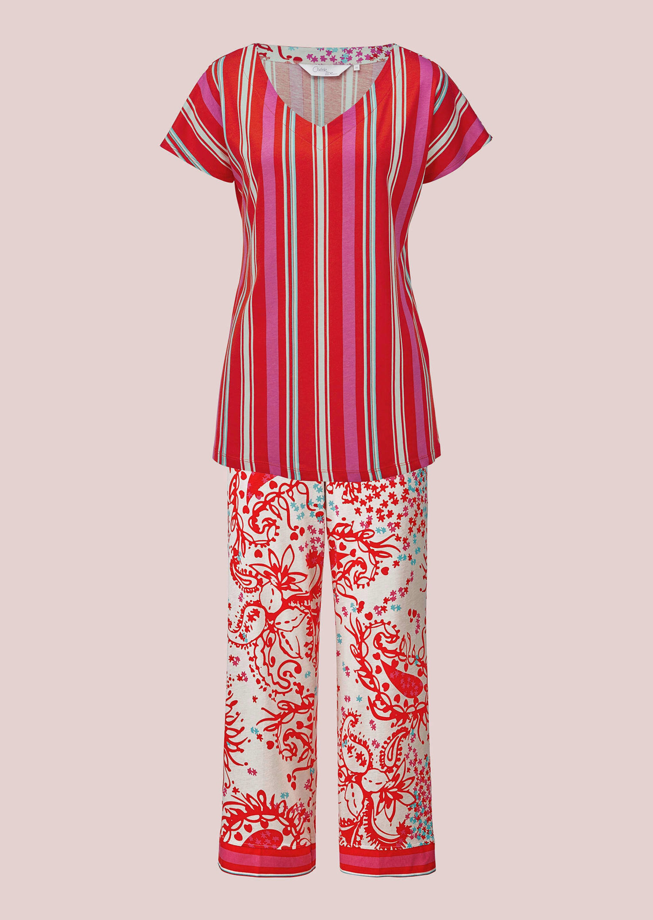 Pyjama aus Baumwoll-Jersey mit Modal