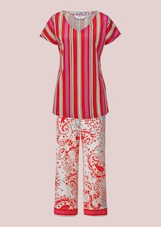 Pyjama aus Baumwoll-Jersey mit Modal thumbnail 4