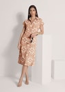Gemustertes Hemdblusenkleid aus Viskose thumbnail 5