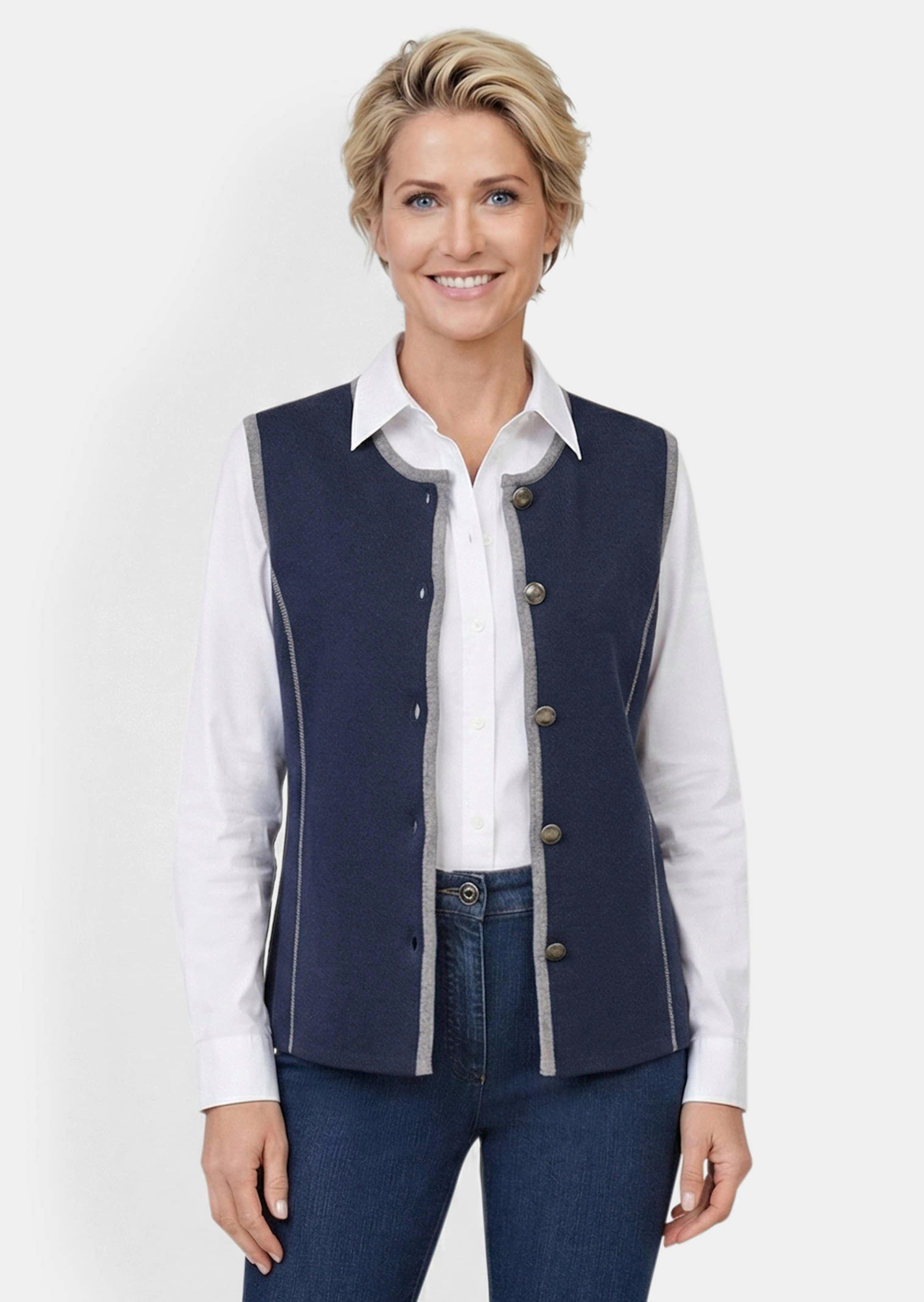 Tijdloos tricot vest met merinoscheerwol