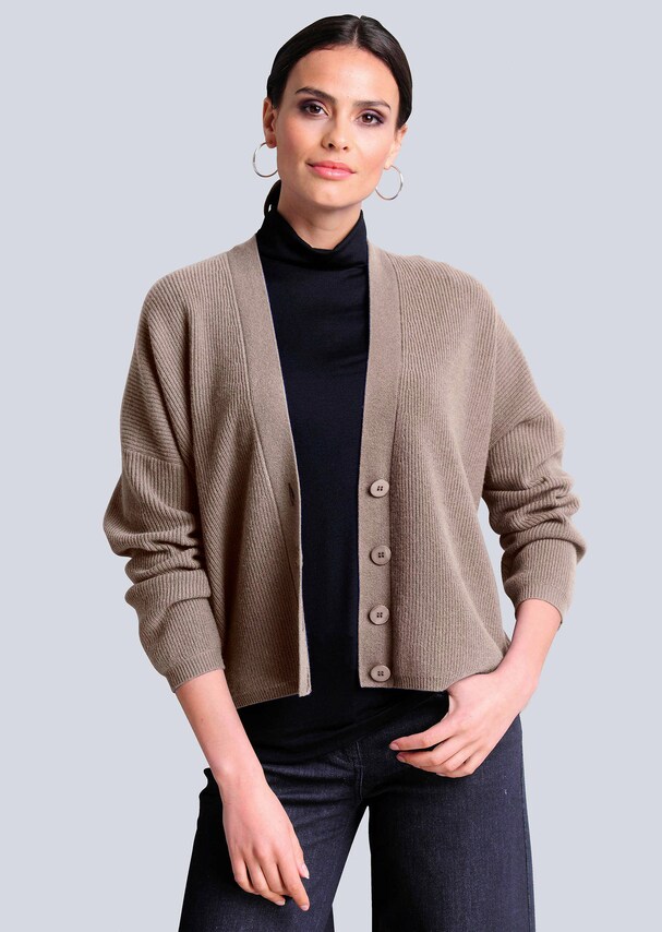 Strickjacke aus hochwertiger reiner Kaschmirqualität