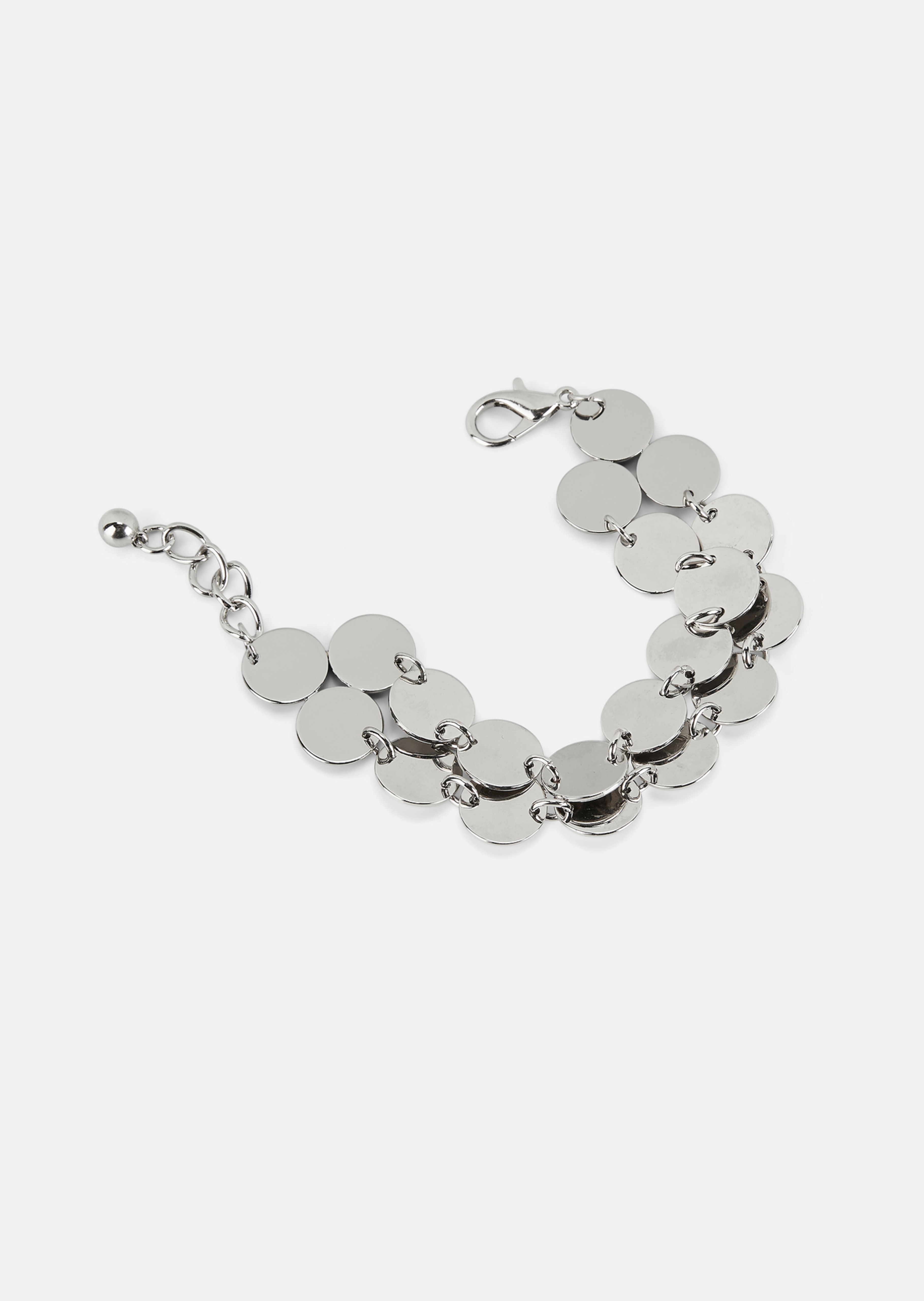 Double-row metal bracelet