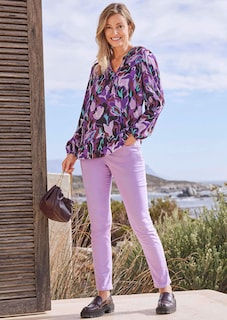 Druckbluse mit Tunikaausschnitt thumbnail 8