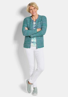 Strickjacke mit verdecktem Reißverschluss thumbnail 2