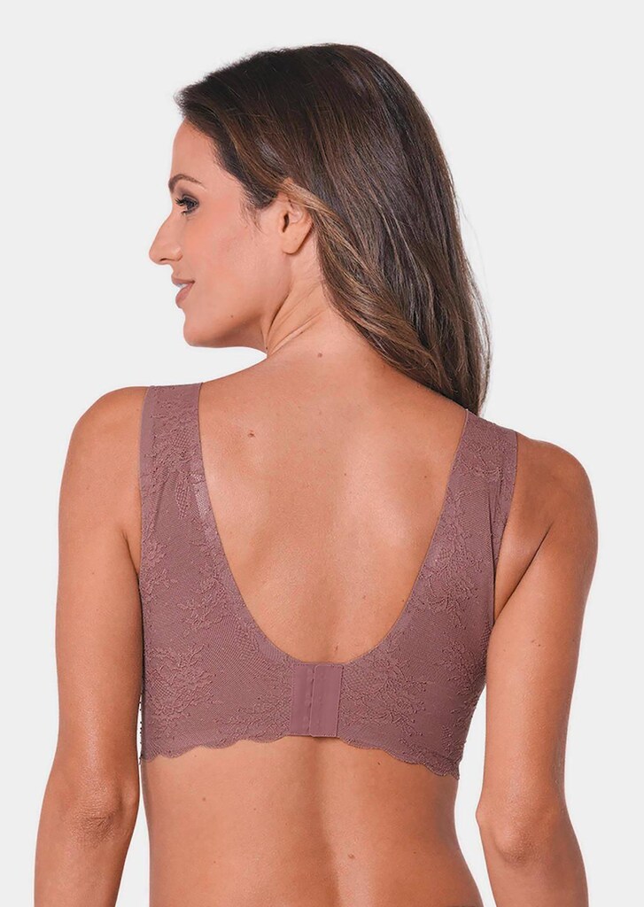 Femininer Bustier-BH mit Spitzen-Overlay