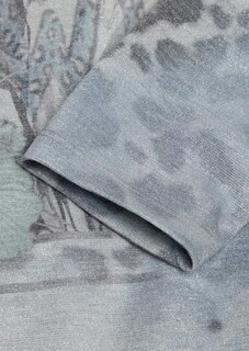Glanzend shirt met digitale print thumbnail 3