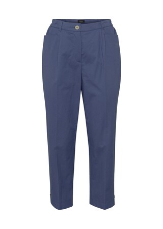 blau Pantalon 3/4 CARLA en coton Pima