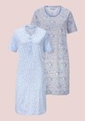 Lot de 2 chemises de nuit en pur coton thumbnail 1