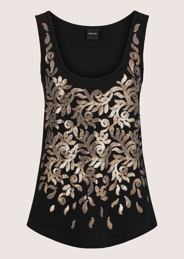 Träger-Shirt mit Pailletten 5