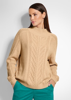 Stehkragen-Pullover mit Struktur thumbnail 1