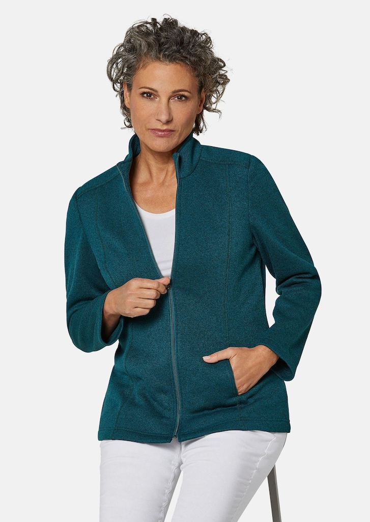 Kuschelweiche Strickfleece-Jacke