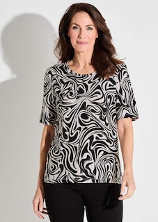 T-shirt imprimé en jersey de viscose thumbnail 5