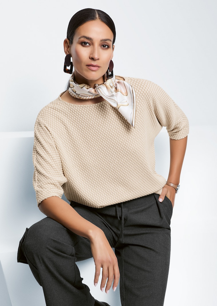 Sweatshirt mit Fledermaus-Ärmeln