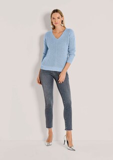 Pull manches longues col V thumbnail 2