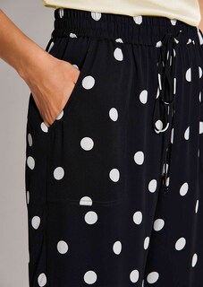 Polka-dot broek met wijde pijpen thumbnail 5