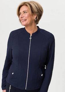 Jersey blazer met ritssluiting thumbnail 4