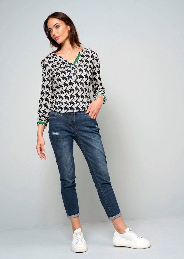 Bluse mit V-Ausschnitt 3