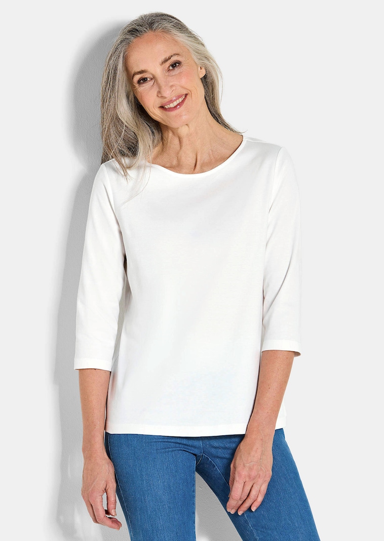 Basic-Shirt aus Interlock-Jersey