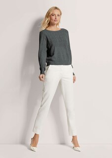 Rundhals-Pullover mit Zopfmuster thumbnail 2