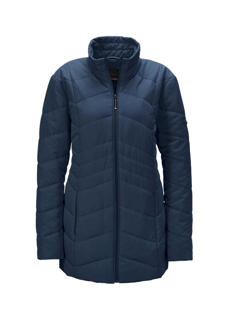 Warme Steppjacke in Jeansoptik