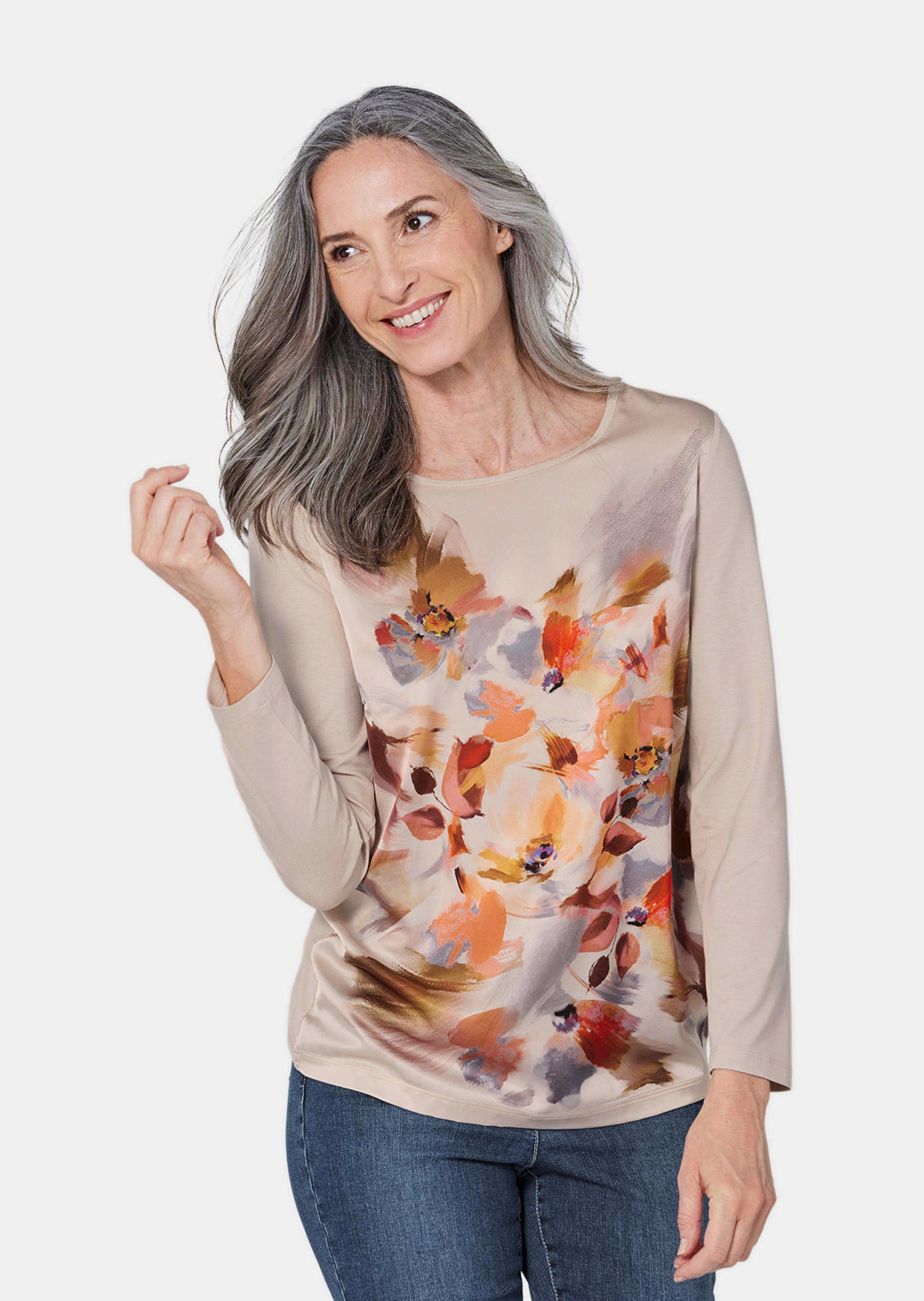 Blouseshirt met bloemenprint