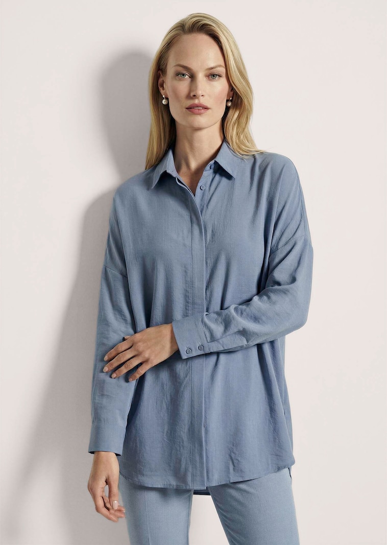 Bluse mit Matt-Glanz-Effekt