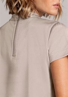 Satin blouse with stand-up collar thumbnail 5