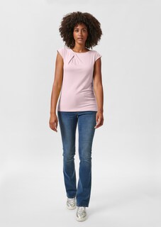 Shirt mit Flügelärmeln und Faltendetail thumbnail 2