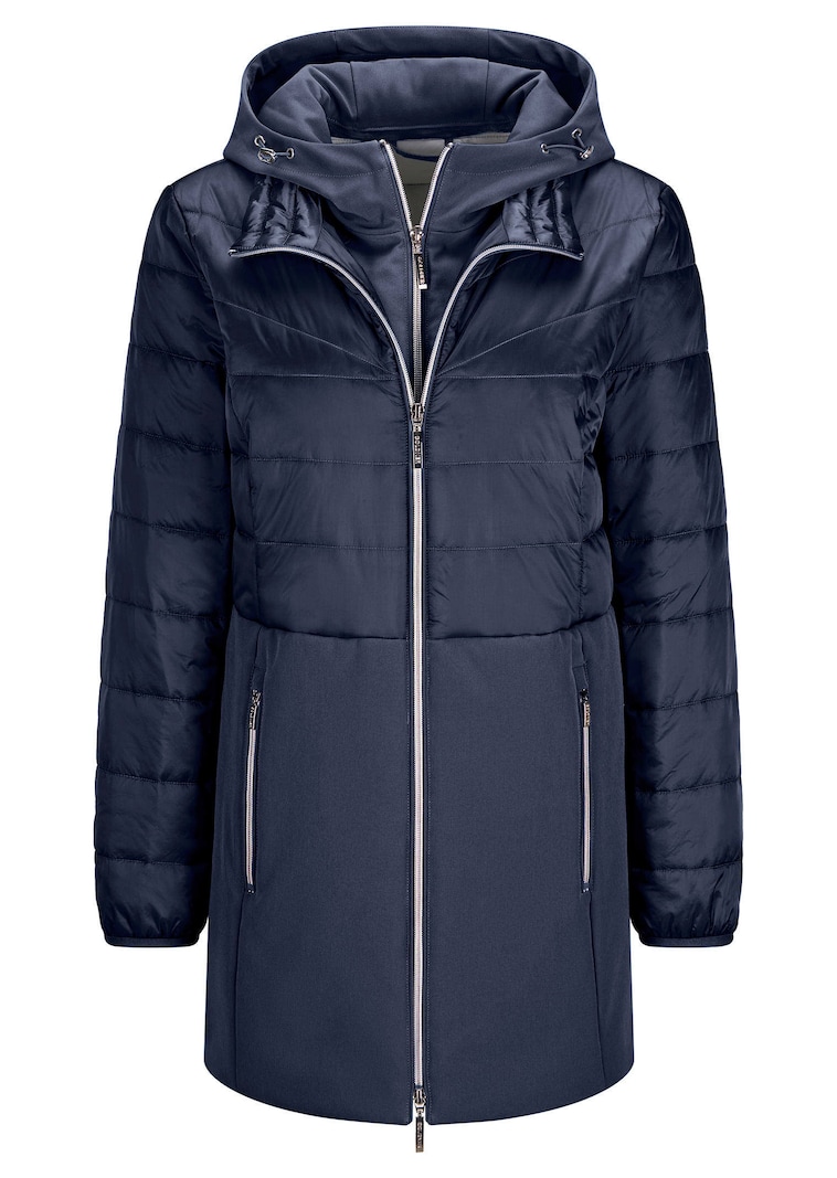 Steppmantel mit Softshell-Einsatz