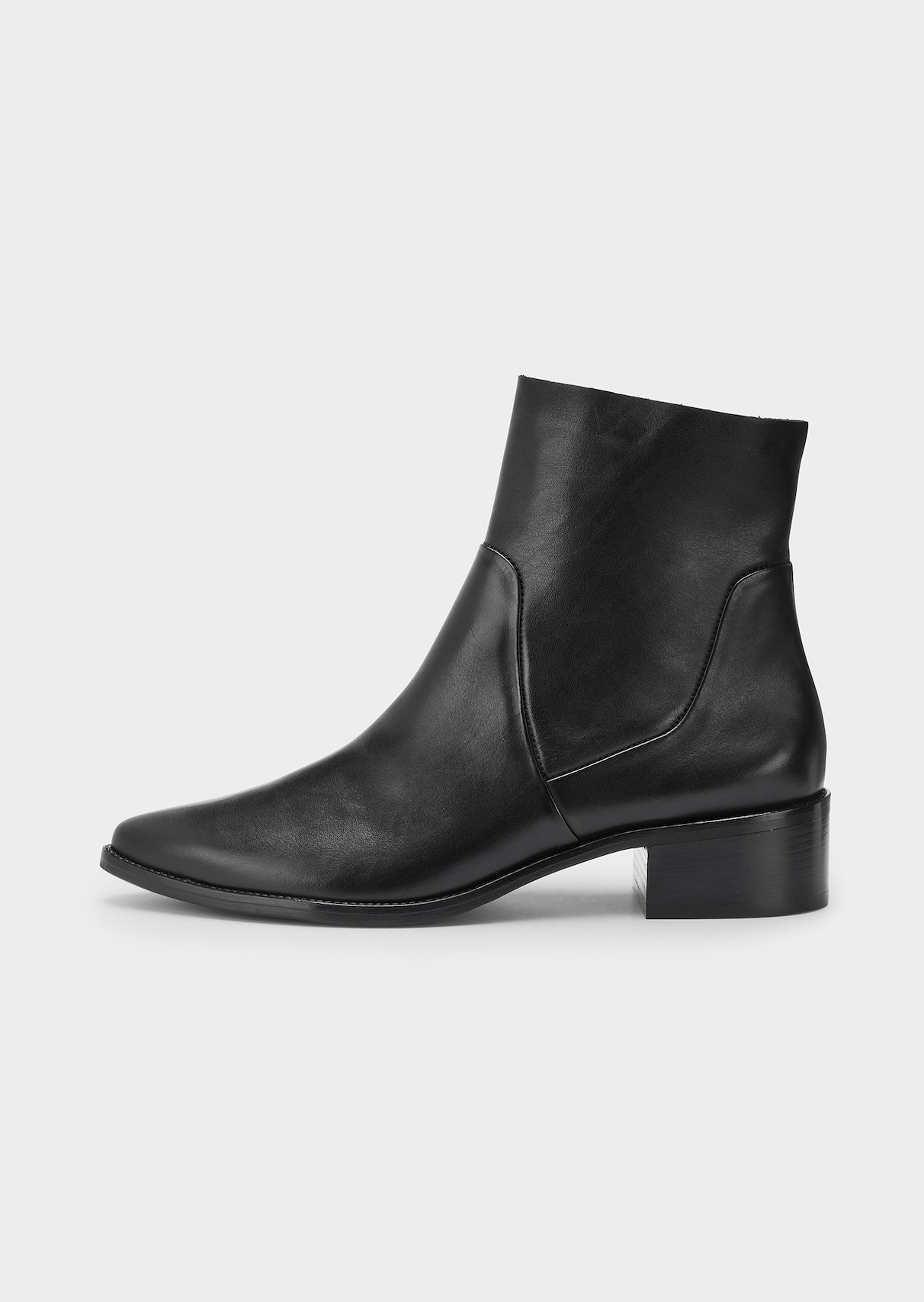 Zeitlose Stiefelette aus Glattleder