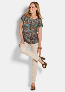 Viskose-Bluse mit Orient-Print thumbnail 2
