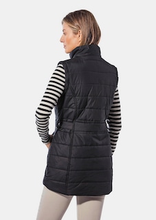 Gilet long avec surpiqûres obliques thumbnail 3