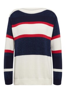 Softweicher Ringelpullover mit Knopfdetails thumbnail 3