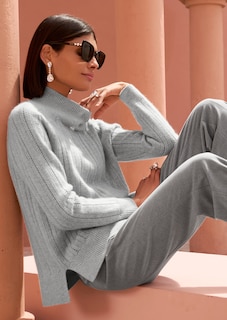 Kaschmir-Pullover in edlem Muster-Mix thumbnail 7