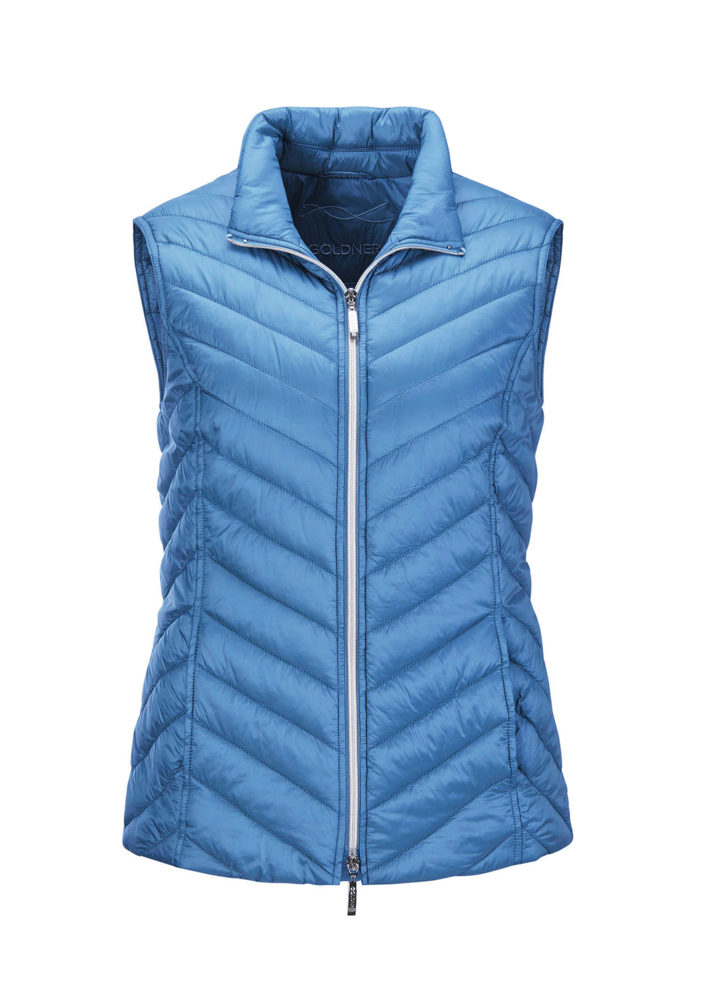 Figurschmeichelnde Weste mit leichter Wattierung