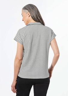 Shirt met subtiel jacquard thumbnail 3