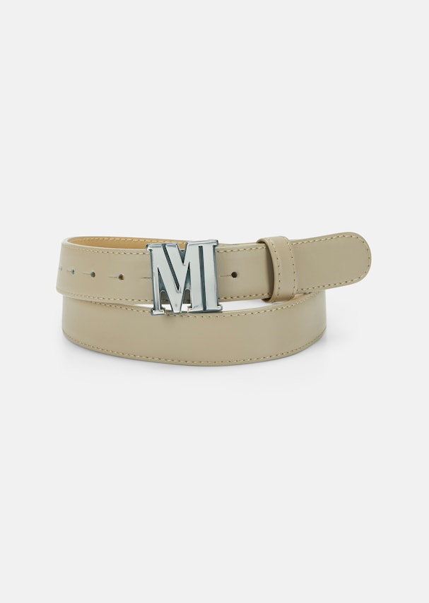Logo belt made from soft leather 1