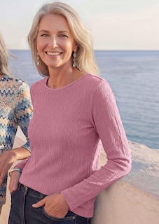 T-shirt en jersey élégant, façon crêpe thumbnail 6