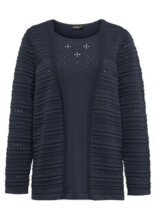 Pullover in Twinsetoptik mit feinem Ajour thumbnail 6
