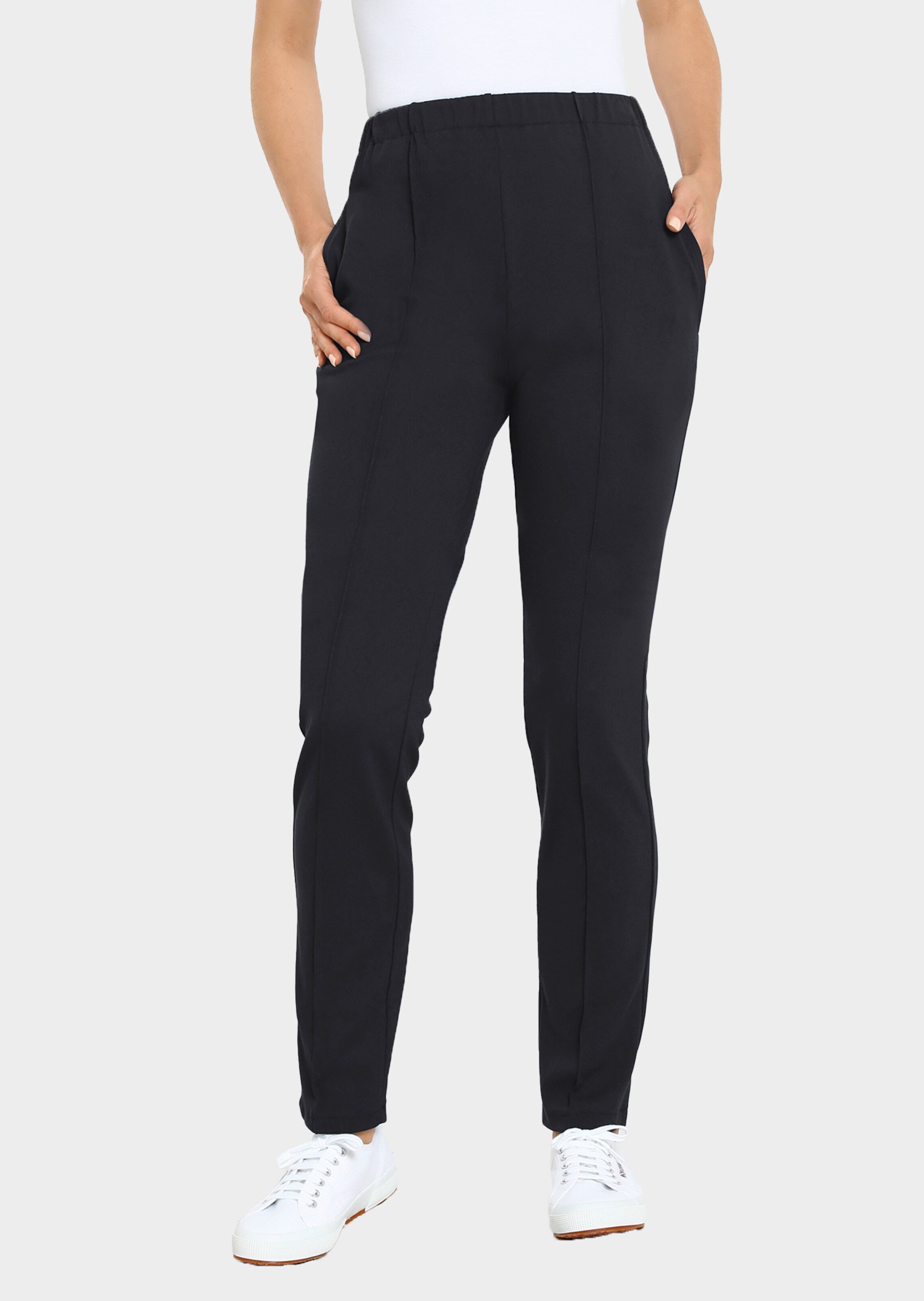Vrijetijdsbroek met biesjes
