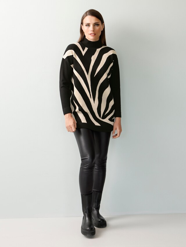 Longpullover mit Fledermausärmeln 3