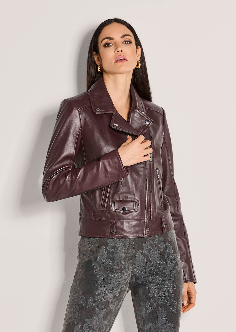 Lammnappa-Jacke im Biker-Style