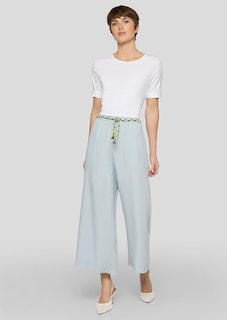 Weite Culotte aus leichtem Lyocell thumbnail 2