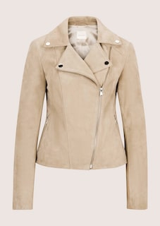 Bikerjacke aus Ziegenveloursleder thumbnail 6