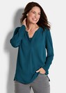 Blusenshirt mit Chiffon-Einsatz thumbnail 1